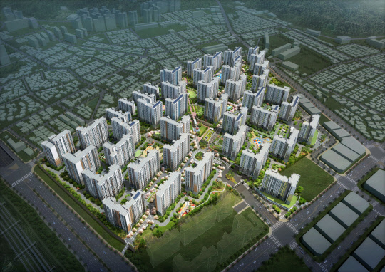 수원역 푸르지오 자이 조감도. <대우건설 제공>